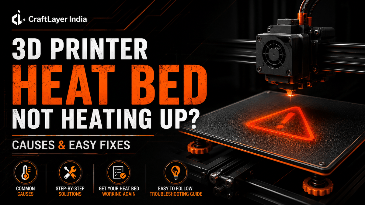 3D Printer Heat Bed Not Heating Up? Causes & Easy Fixes - CraftLayer India