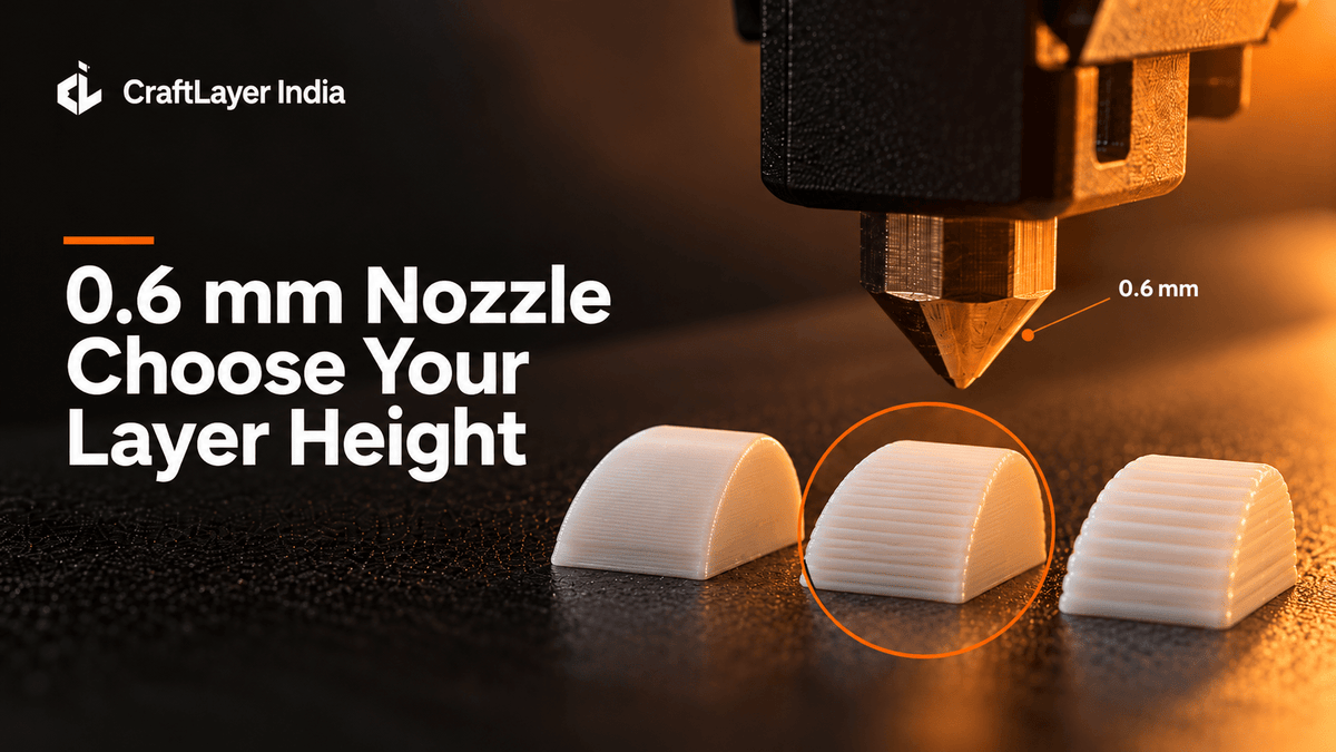 Best Layer Height for a 0.6 mm Nozzle: A Practical Setup Guide - CraftLayer India