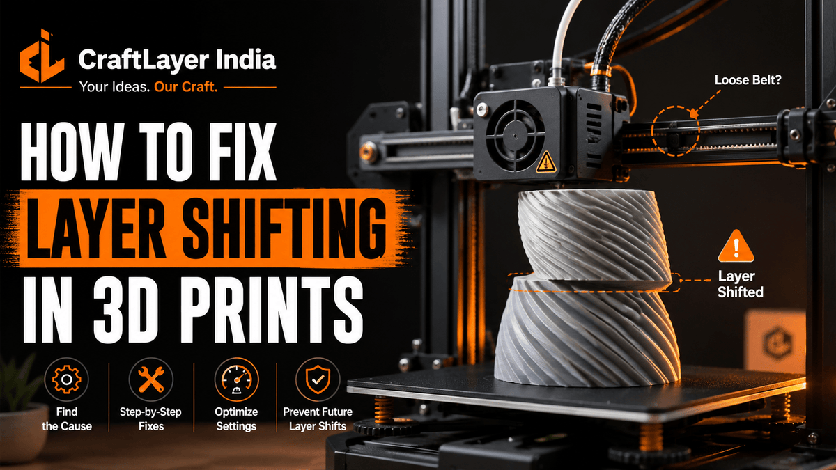 How to Fix Layer Shifting in 3D Prints - CraftLayer India