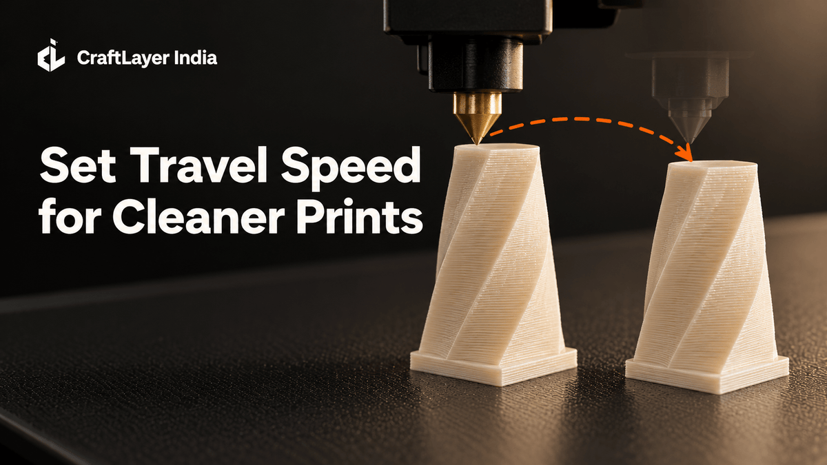 How to Set Travel Speed for Cleaner 3D Prints - CraftLayer India
