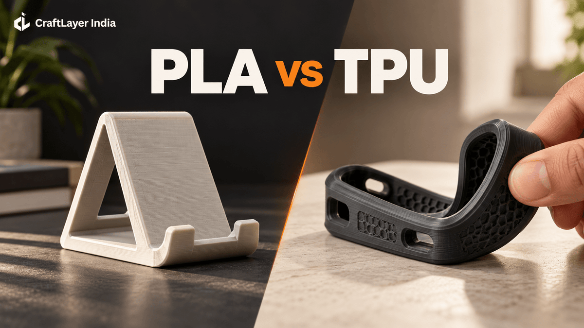 PLA vs TPU: Rigid and Flexible Filaments Compared - CraftLayer India