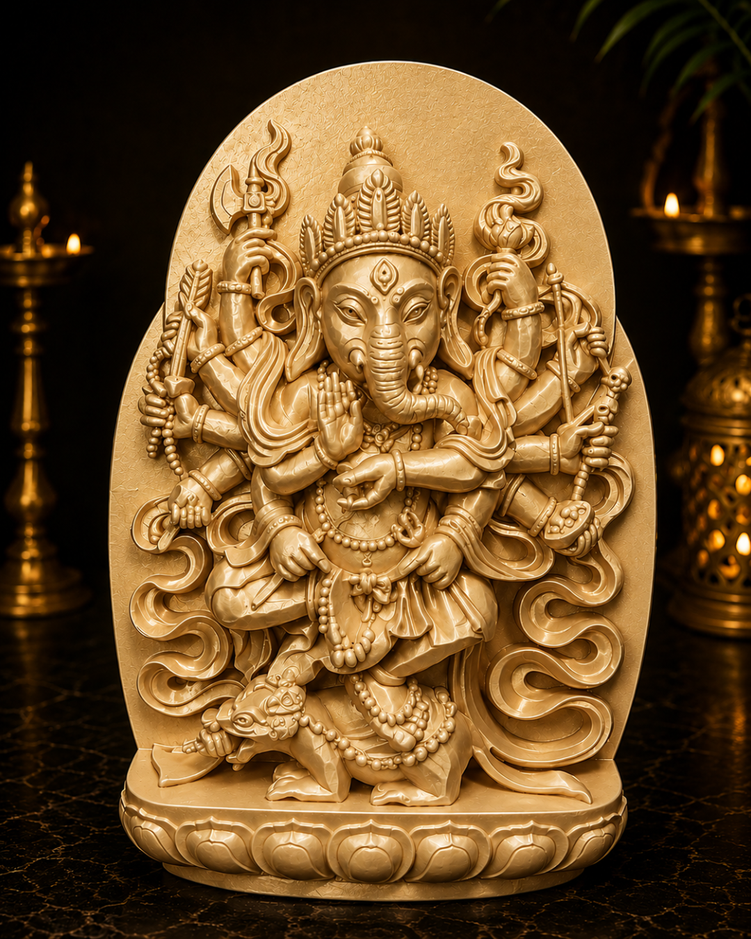 Divine Ganesha Murti Multi Arm