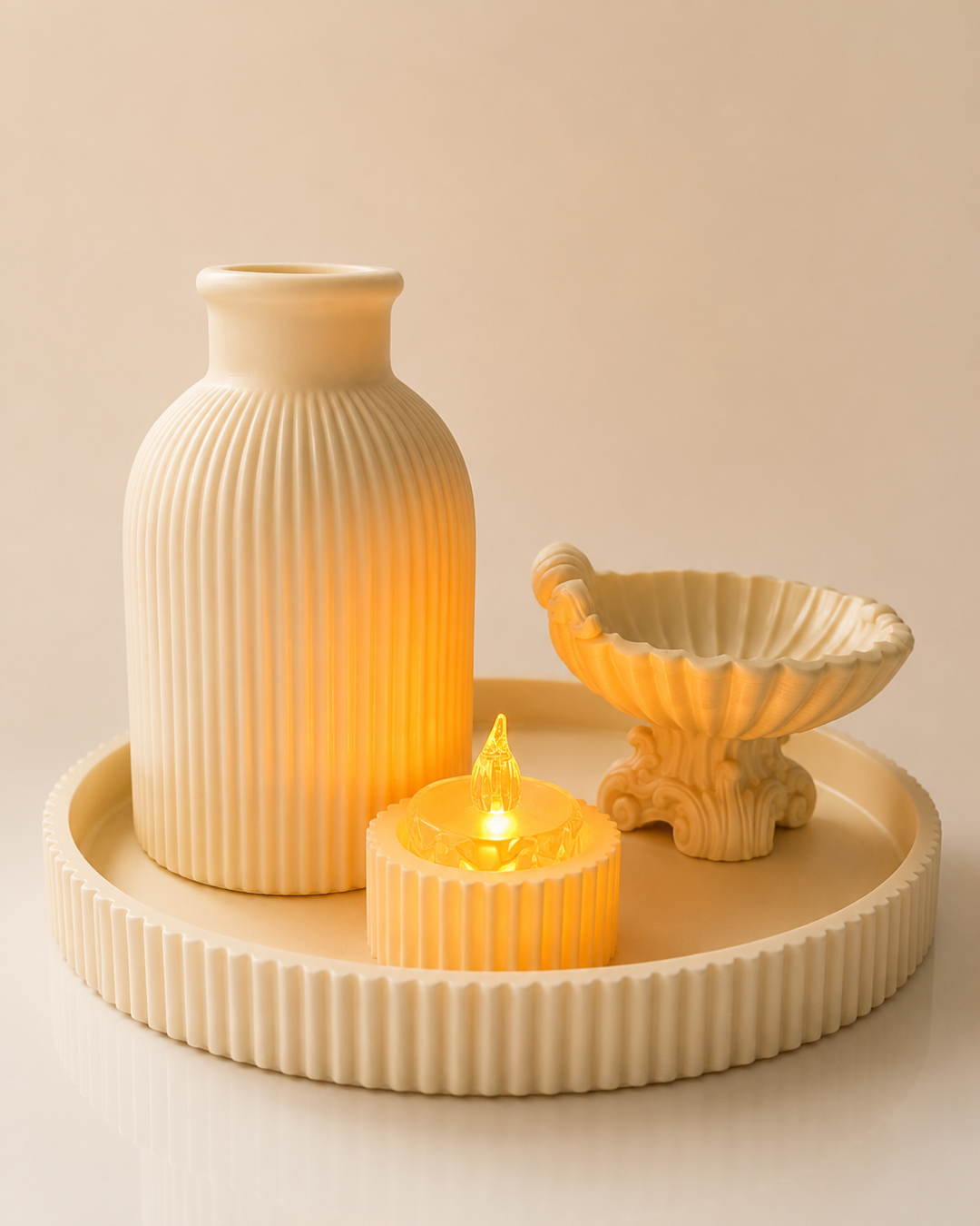 Craftlayer Candle Light Vase Set