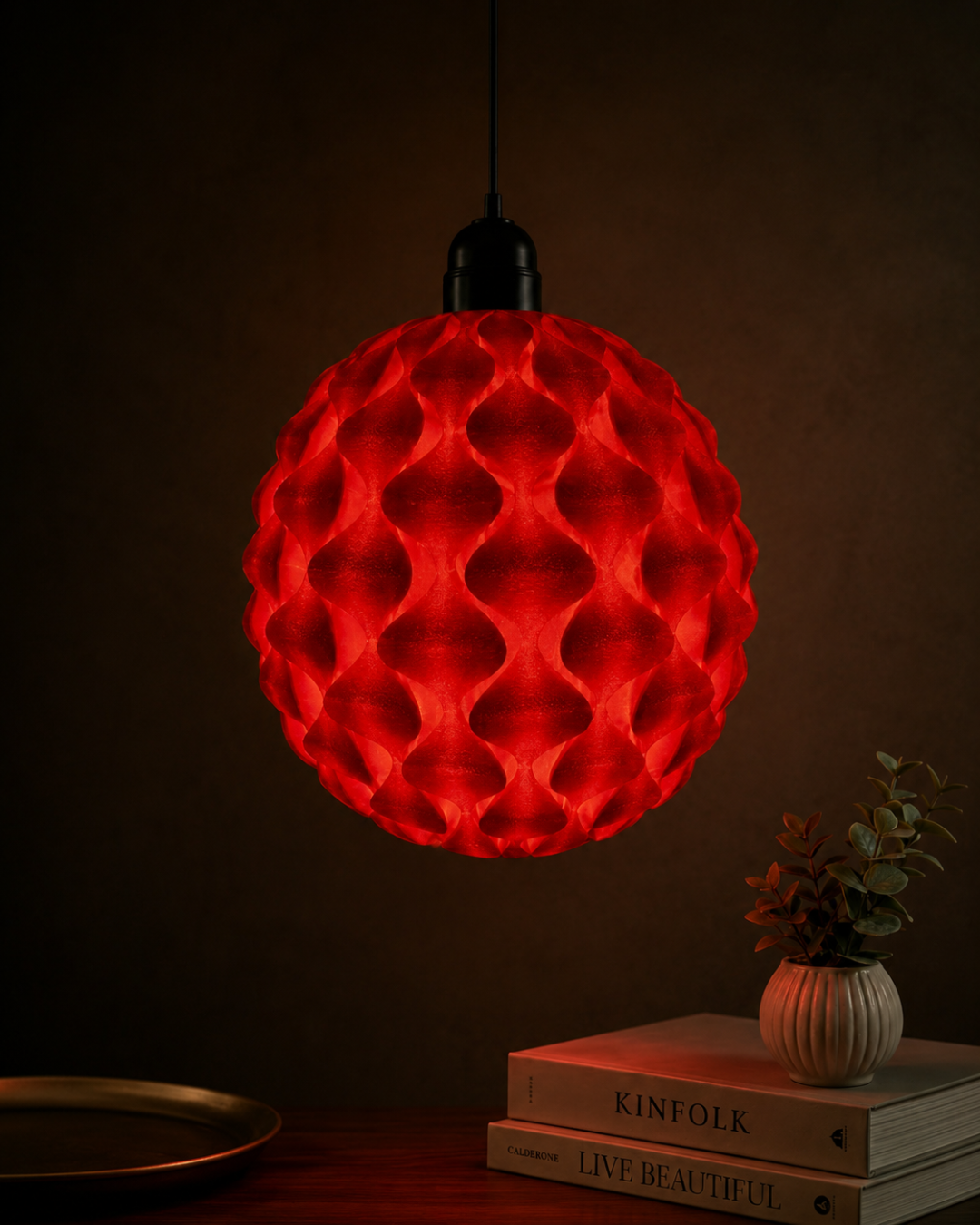Ruby Halo Pendant Lamp