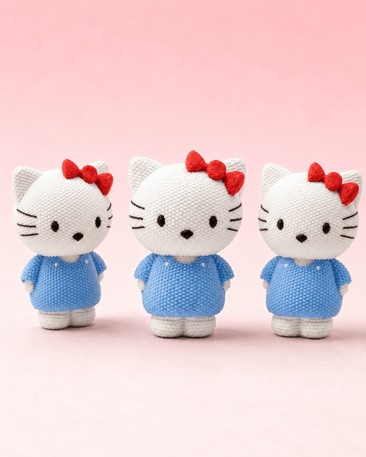 Bella Bow Kitty – Set of 3 - CraftLayer India
