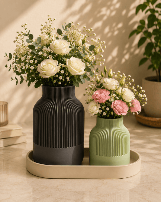 CraftLayer India Divine Vase Set of 2 - CraftLayer India
