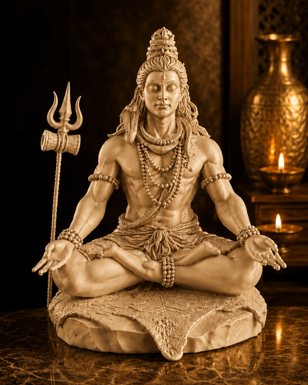 Lord Shiva Meditating Statue - CraftLayer India