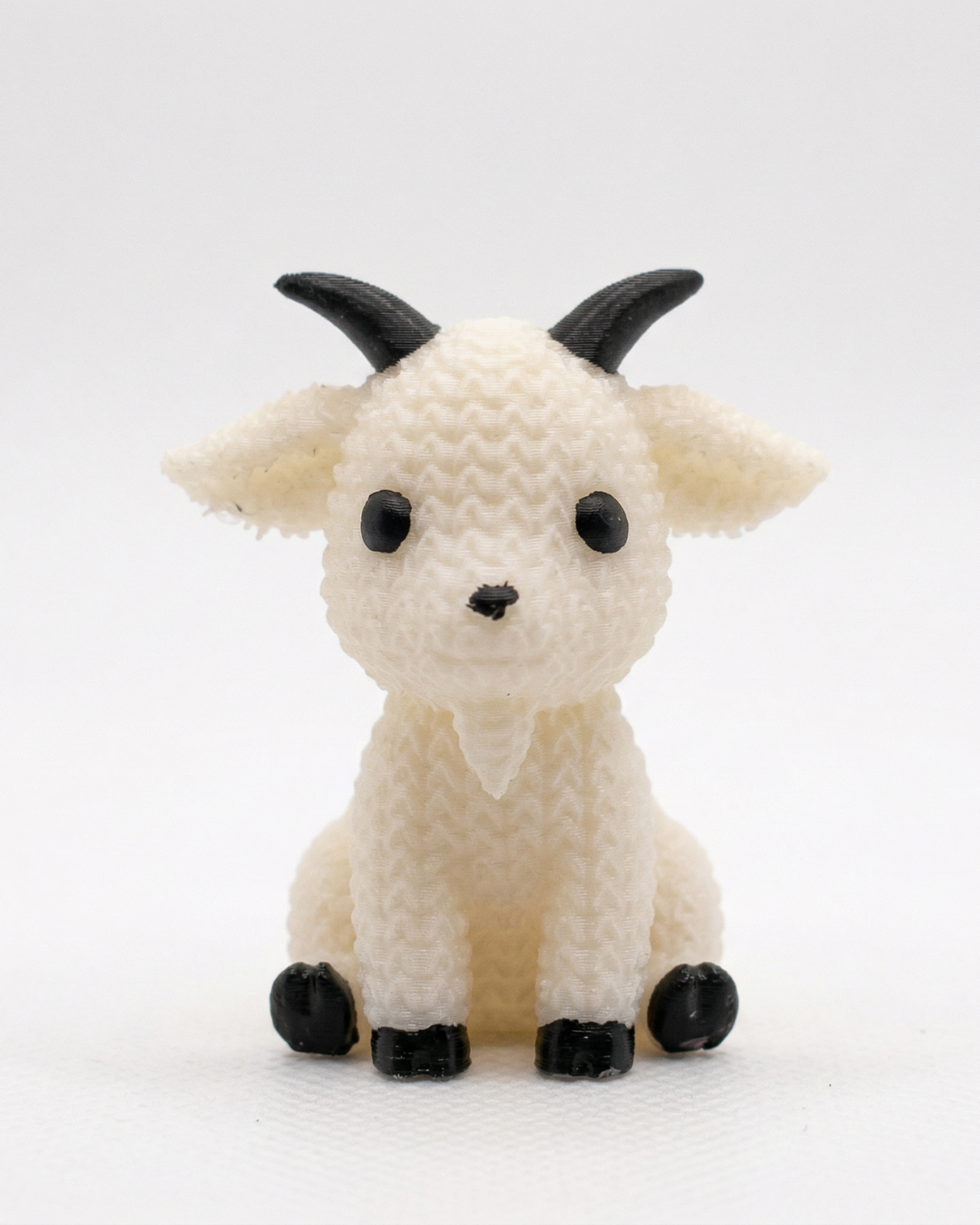 Snowy Little Goat 3D printed toy