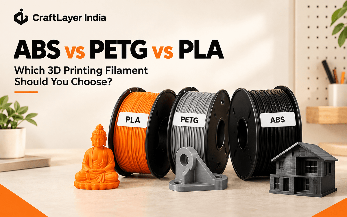 ABS vs PETG vs PLA: Simple Comparison - CraftLayer India