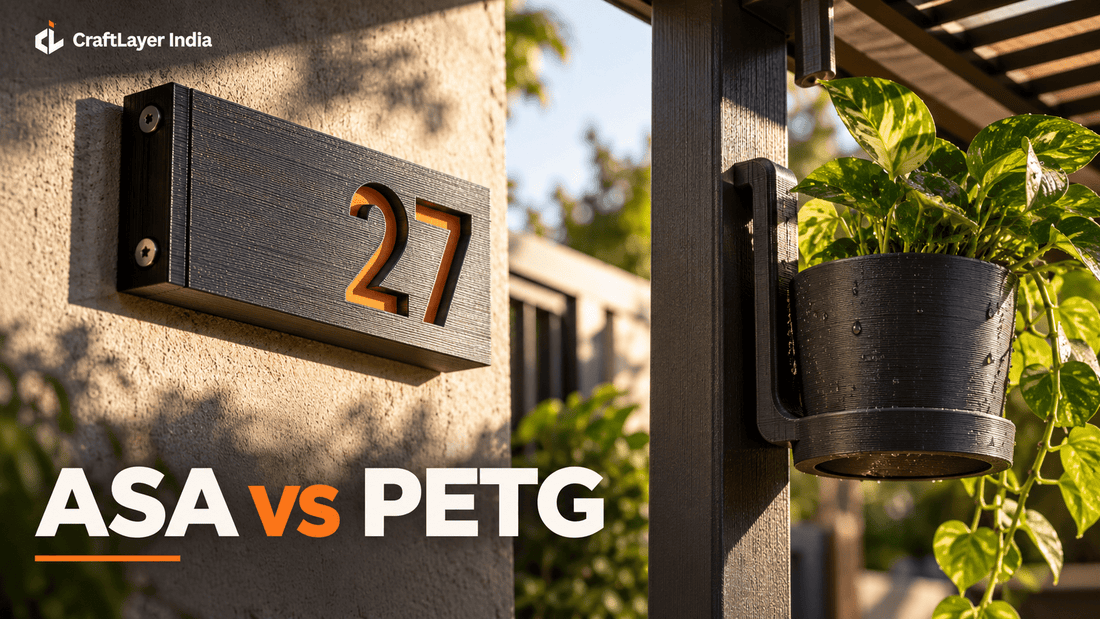 ASA vs PETG for Outdoor 3D Prints - CraftLayer India