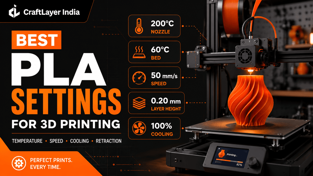 Best PLA Settings for 3D Printing: A Practical Setup Guide - CraftLayer India