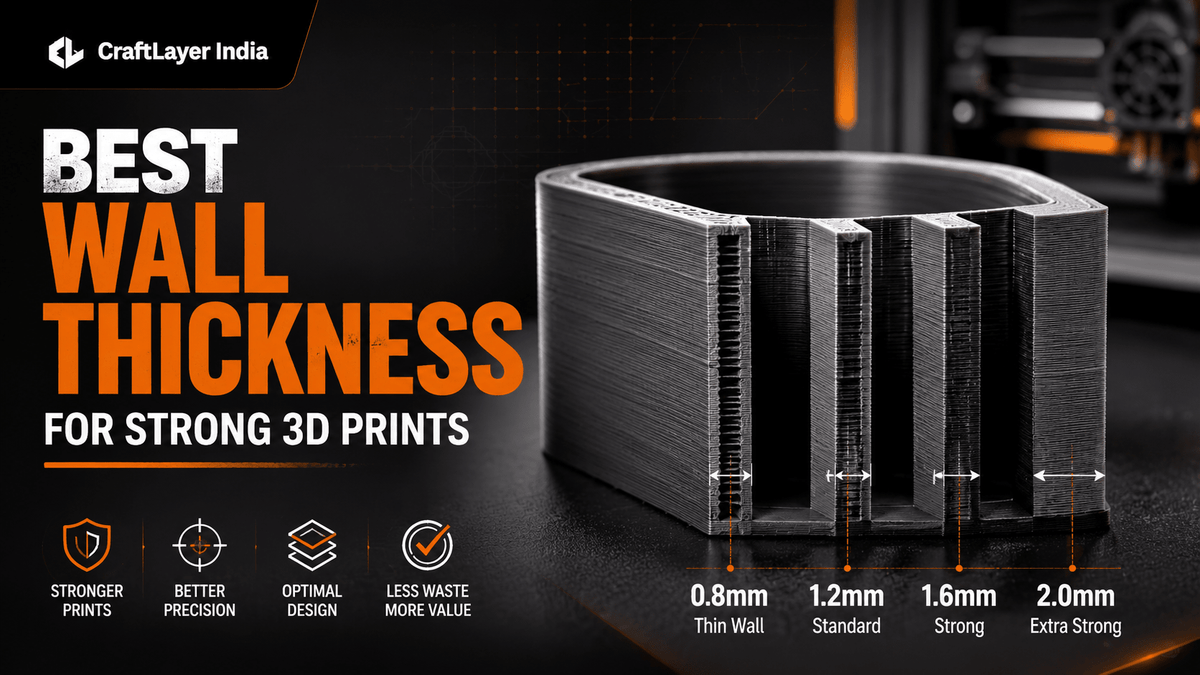 Best Wall Thickness for Strong 3D Prints - CraftLayer India