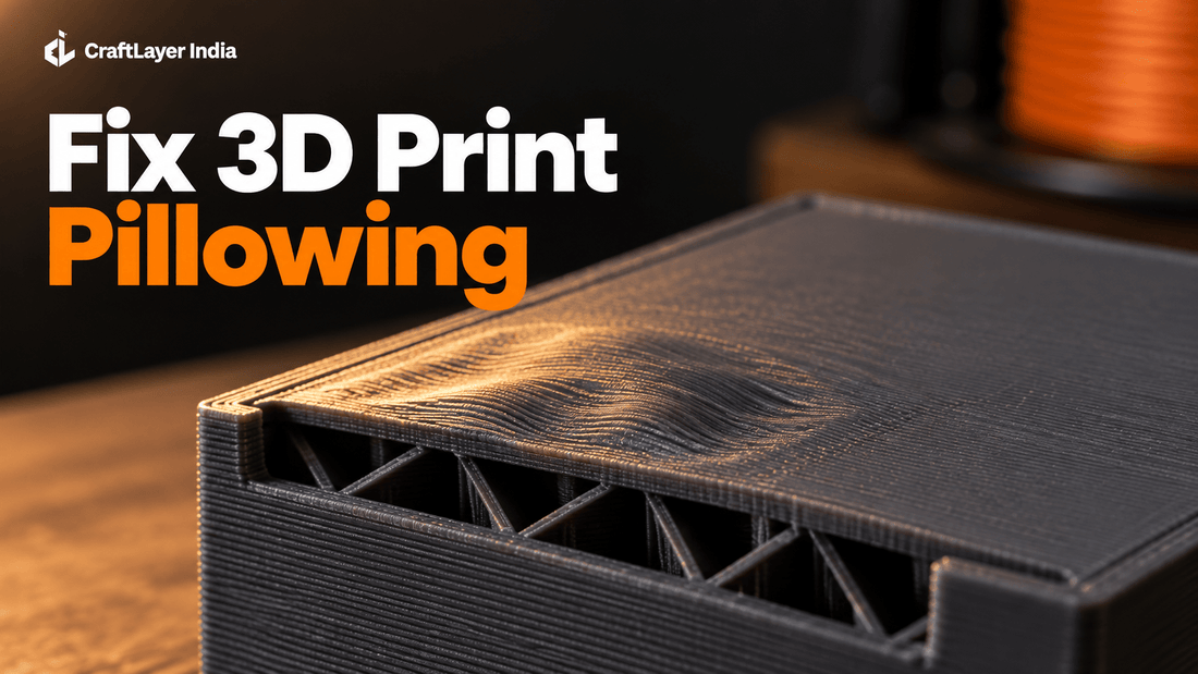 How to Fix Pillowing on the Top of a 3D Print - CraftLayer India