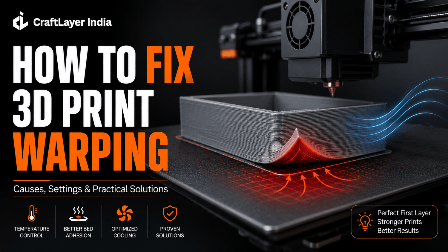 How to Fix Warping in 3D Printing: A Practical Guide - CraftLayer India