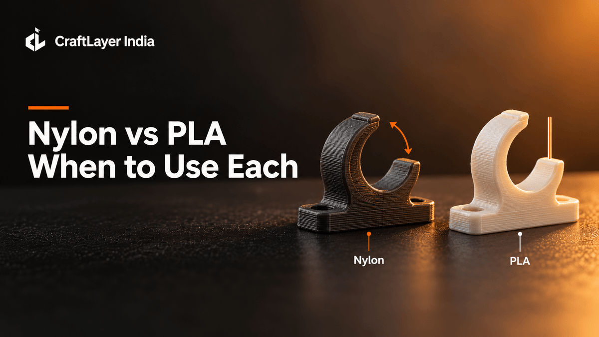 Nylon vs PLA: When Should You Use Each? - CraftLayer India