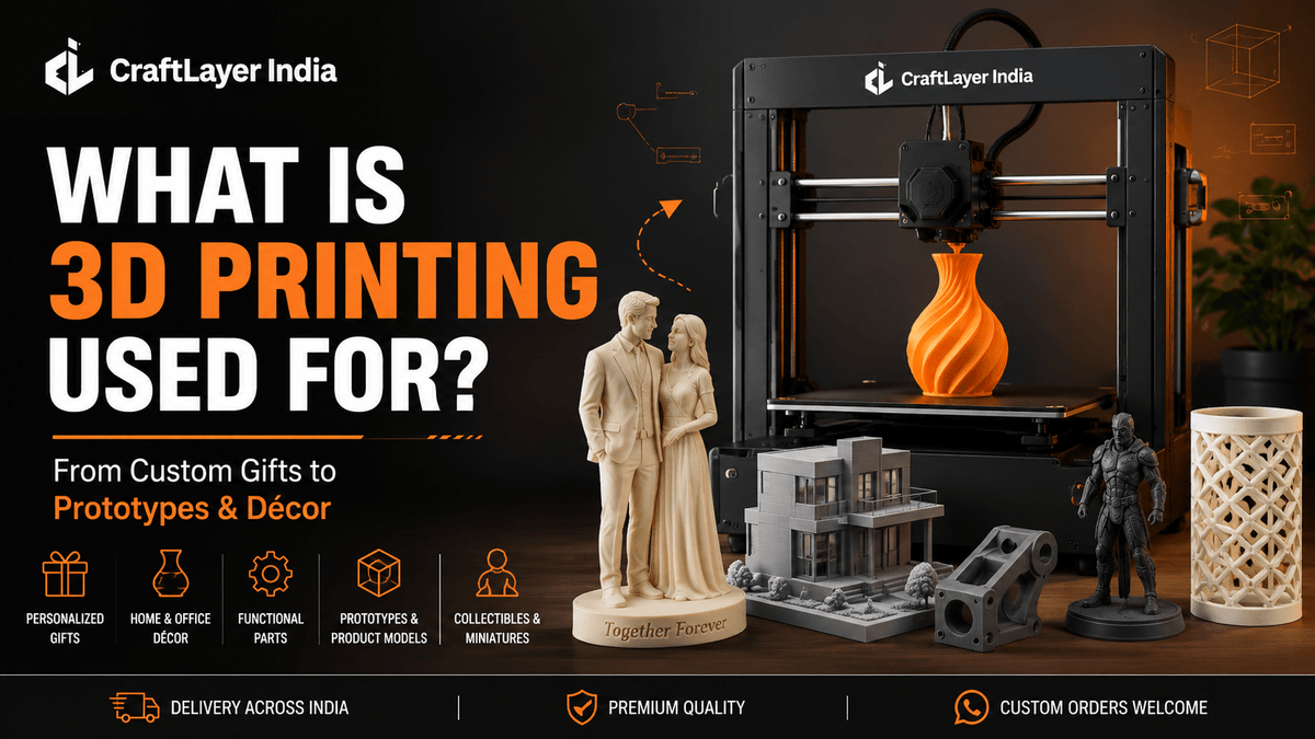 What Is 3D Printing Used For? Real-World Uses, Examples and Ideas - CraftLayer India