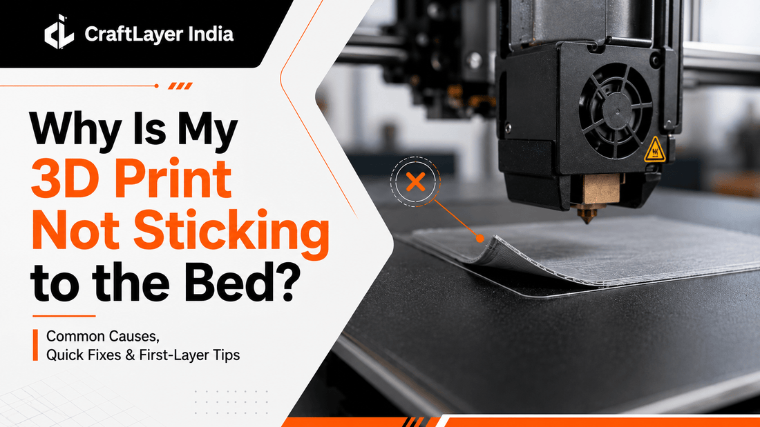 Why Is My 3D Print Not Sticking to the Bed? - CraftLayer India