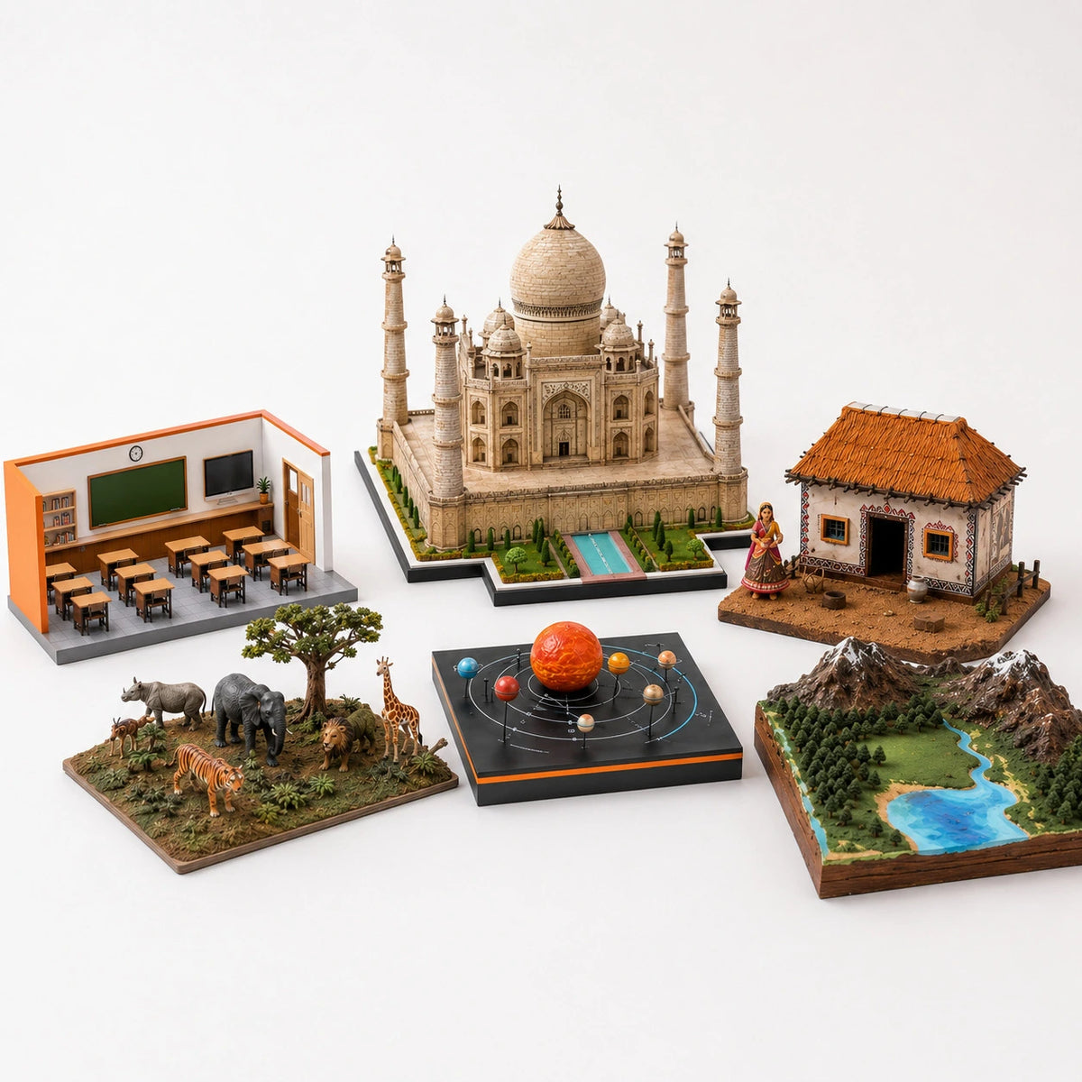 Custom 3D school project models in Ranchi by CraftLayer India