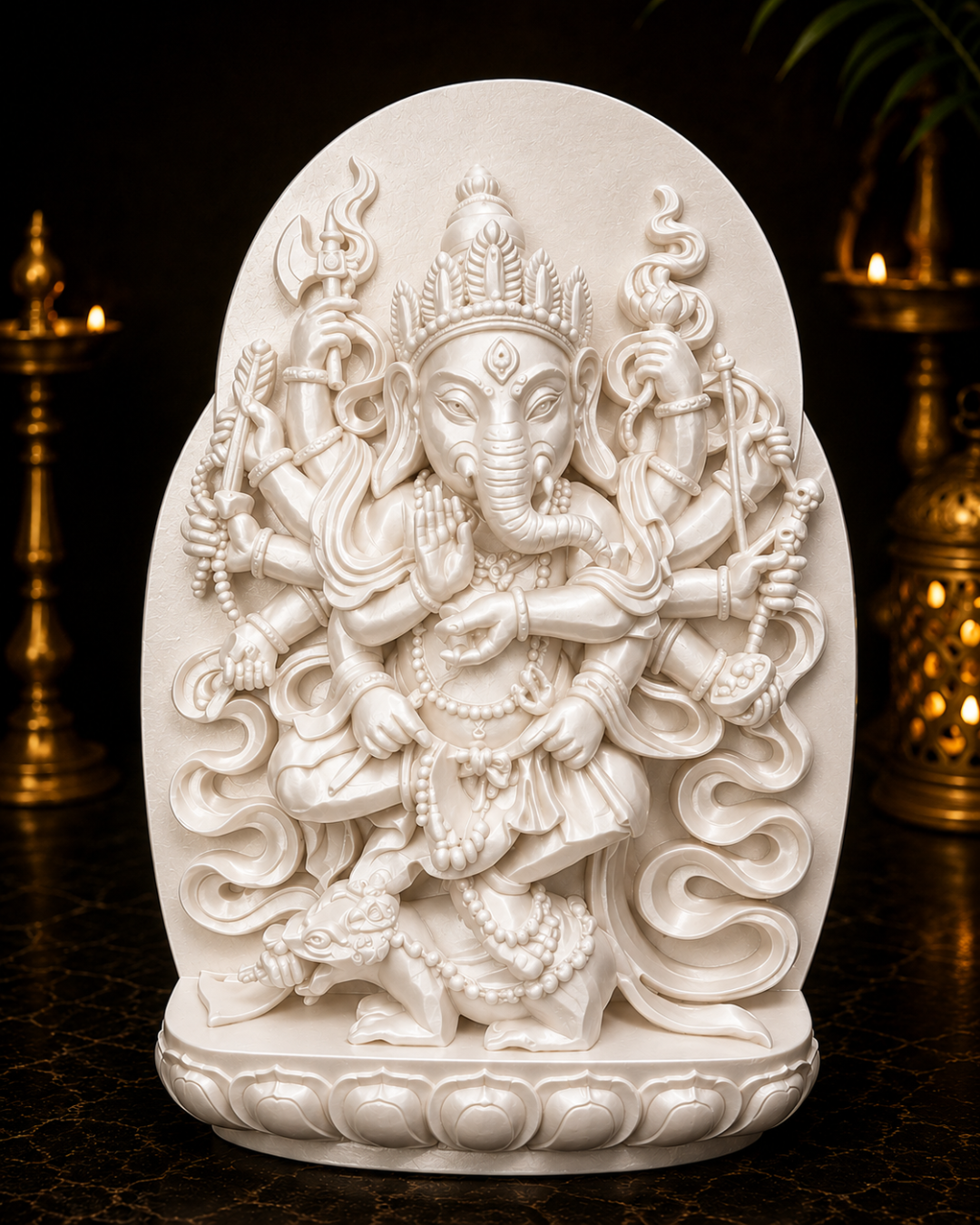 Divine Ganesha Murti Multi Arm
