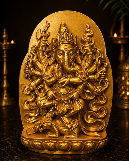 Divine Ganesha Murti Multi Arm