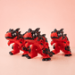Blaze Red Dino – Set of 3 - CraftLayer India