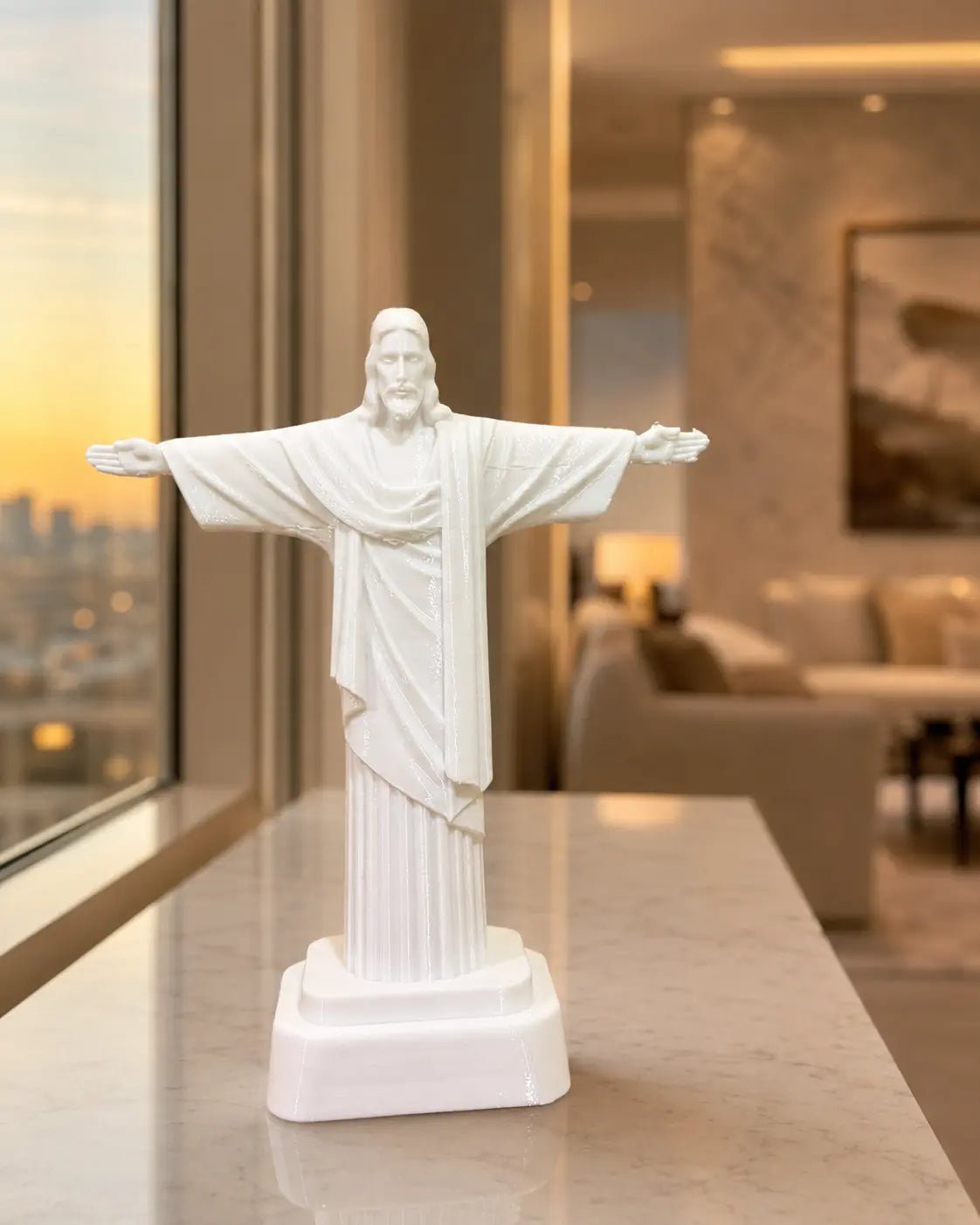Christ the Redeemer Statue White - CraftLayer India