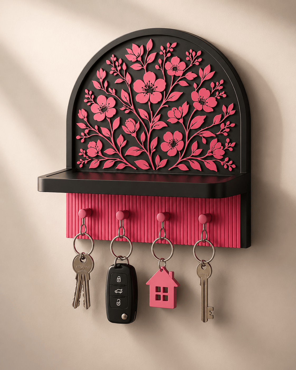 CraftLayer Blossom Haven Key Holder - CraftLayer India