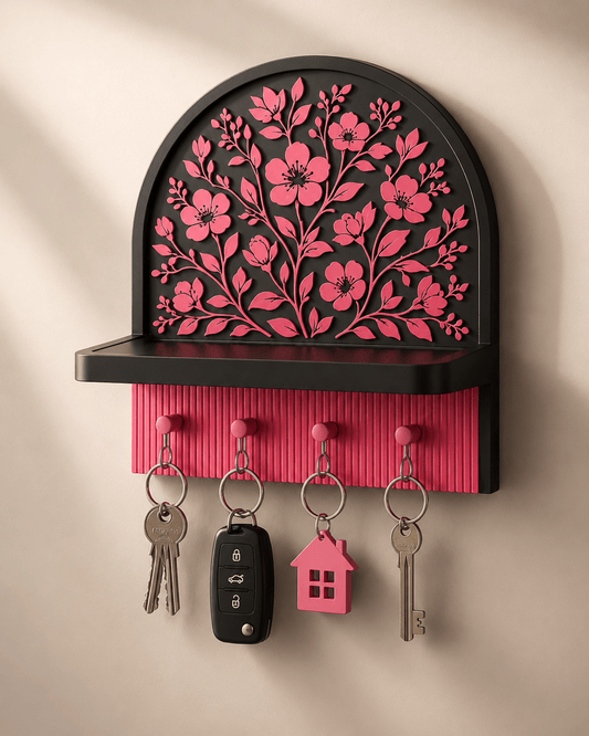 CraftLayer Blossom Haven Key Holder - CraftLayer India
