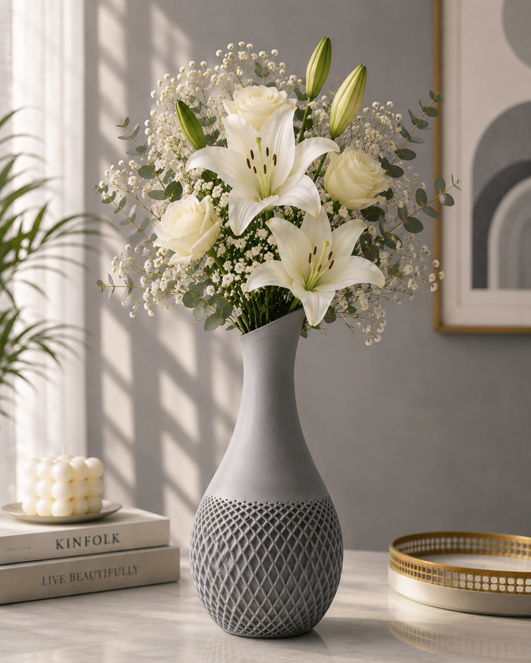 CraftLayer India Amara Vase - 7 Inch - CraftLayer India