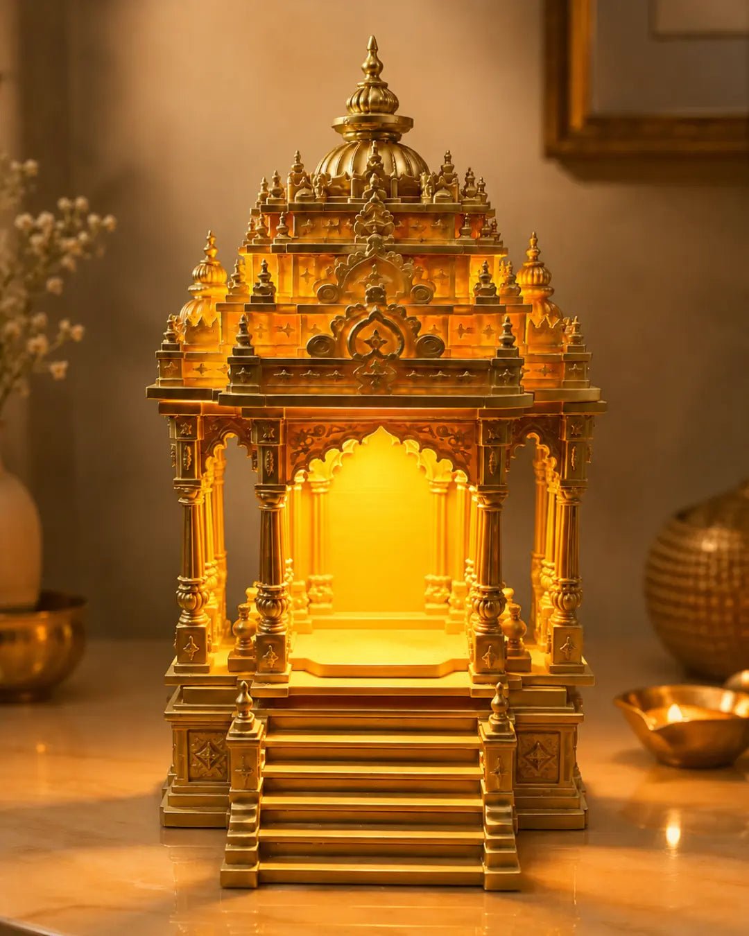 CraftLayer India Heritage Temple - With Light - CraftLayer India