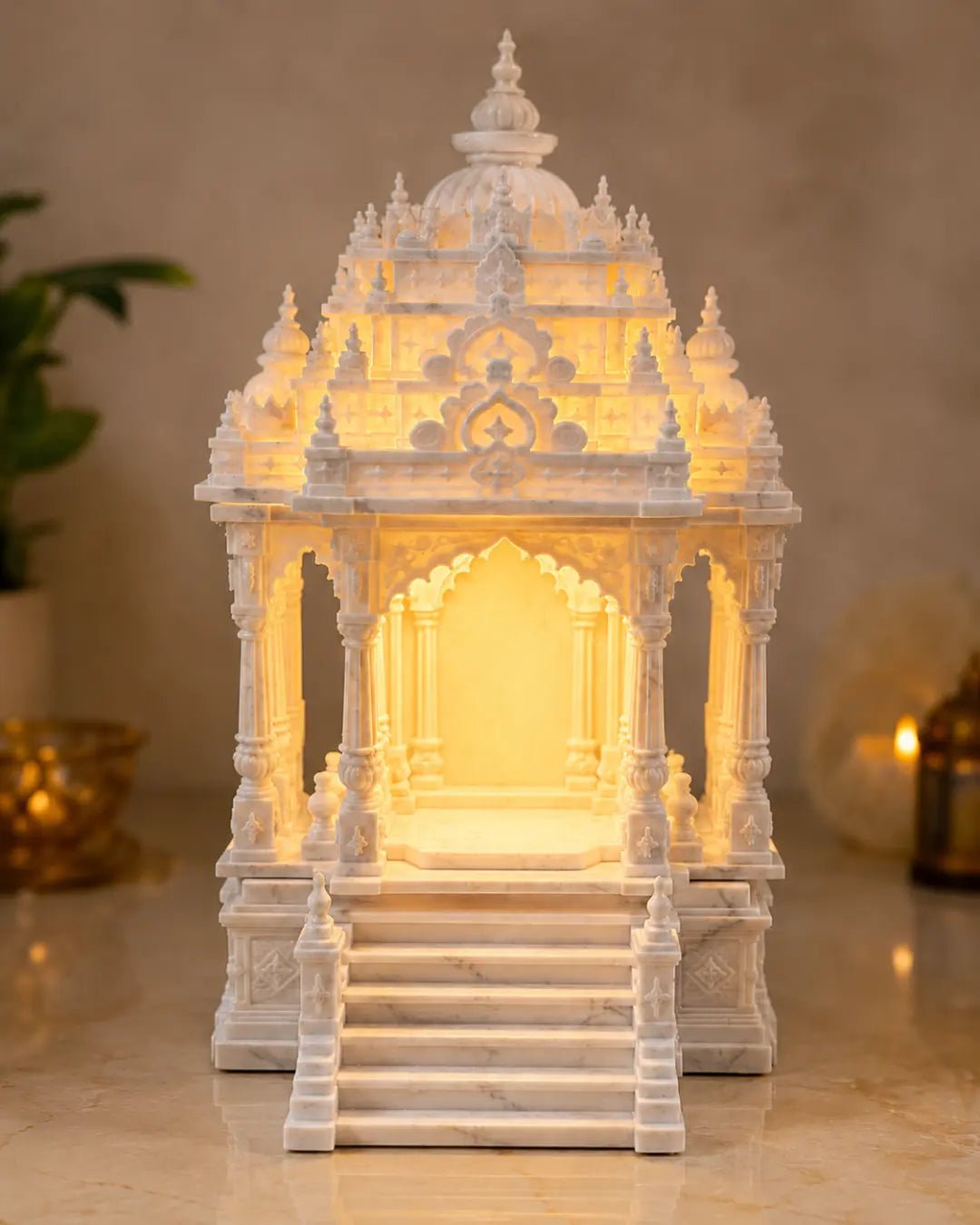 CraftLayer India Heritage Temple - With Light - CraftLayer India