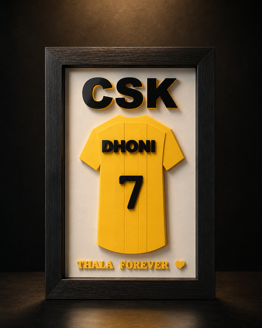 CraftLayer Personalized Cricket Jersey Frame