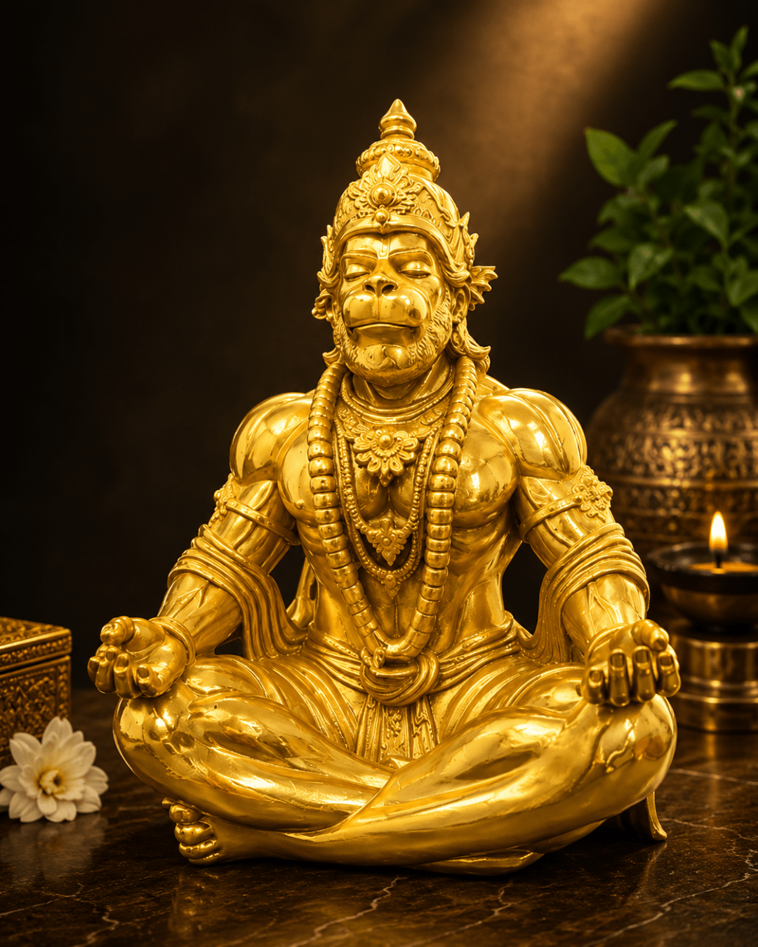 Divine Hanuman Meditation Murti - CraftLayer India