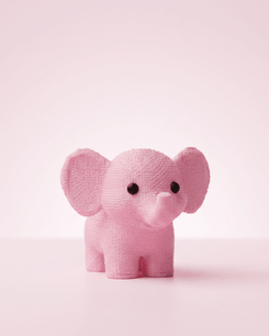 Ellie Pink Elephant – Set of 3 - CraftLayer India