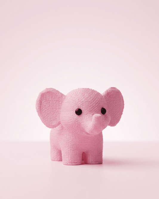Ellie Pink Elephant – Set of 3 - CraftLayer India