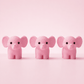 Ellie Pink Elephant – Set of 3 - CraftLayer India