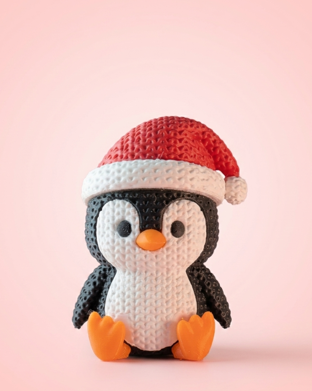 Festive Penguin 3D printed toy