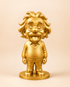 Genius Scientist Tongue-Out Miniature Figurine – Gold & Silver - CraftLayer India