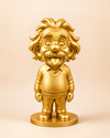 Gold genius scientist tongue-out miniature figurine by CraftLayer India