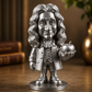 Silver Isaac Newton apple miniature figurine by CraftLayer India