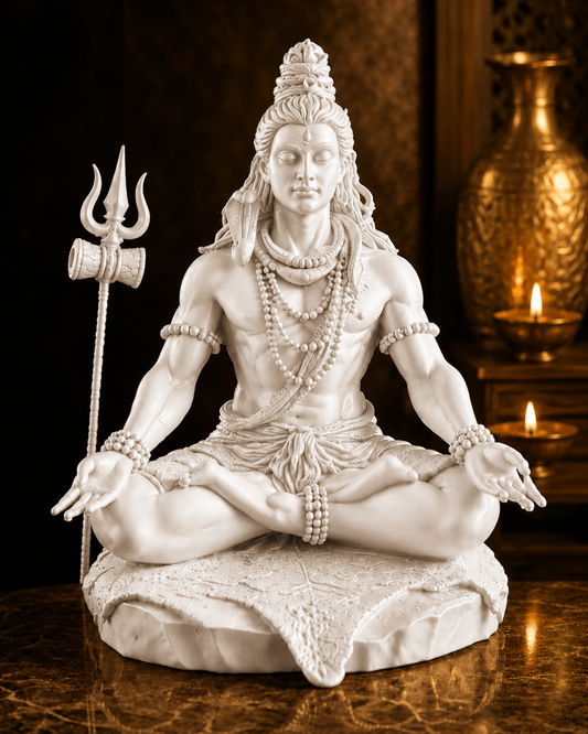 Lord Shiva Meditating Statue - CraftLayer India