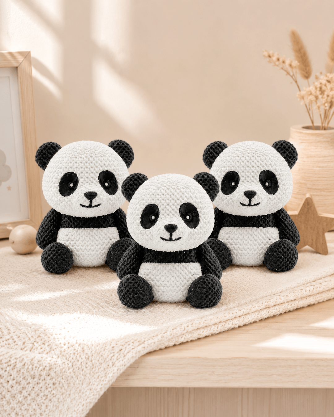 Pippin Panda – Set of 3 - CraftLayer India