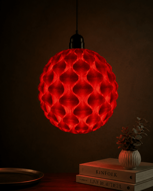 Ruby Halo Pendant Lamp - CraftLayer India