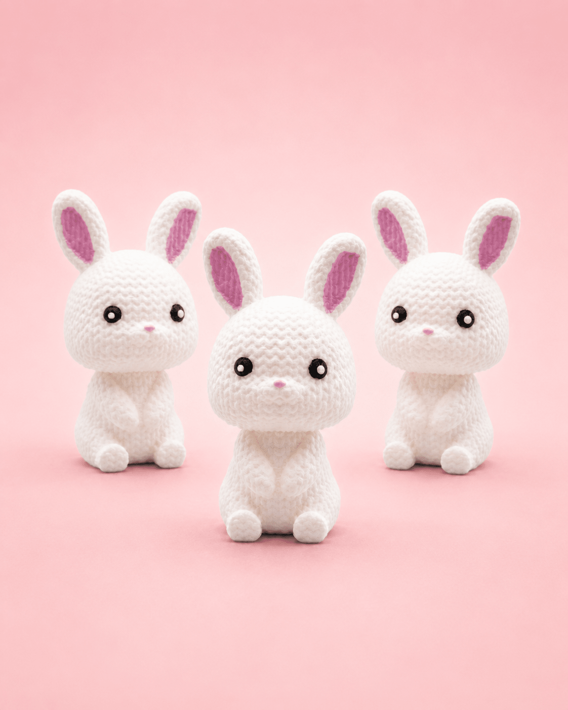 Snowball Bunny – Set of 3 - CraftLayer India