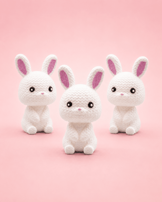 Snowball Bunny – Set of 3 - CraftLayer India