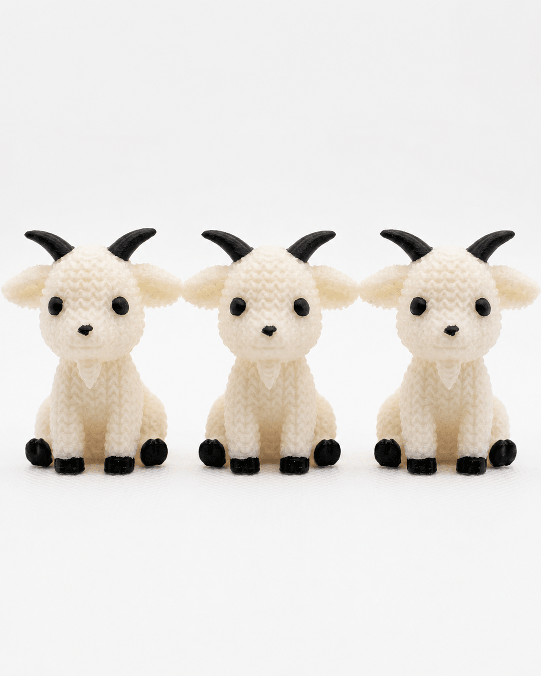 Snowy Little Goat – Set of 3 - CraftLayer India