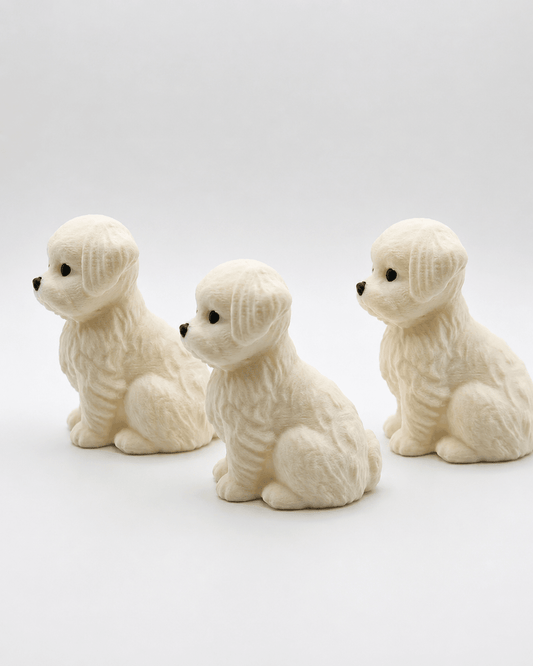 Snowy Puppy – Set of 3 - CraftLayer India
