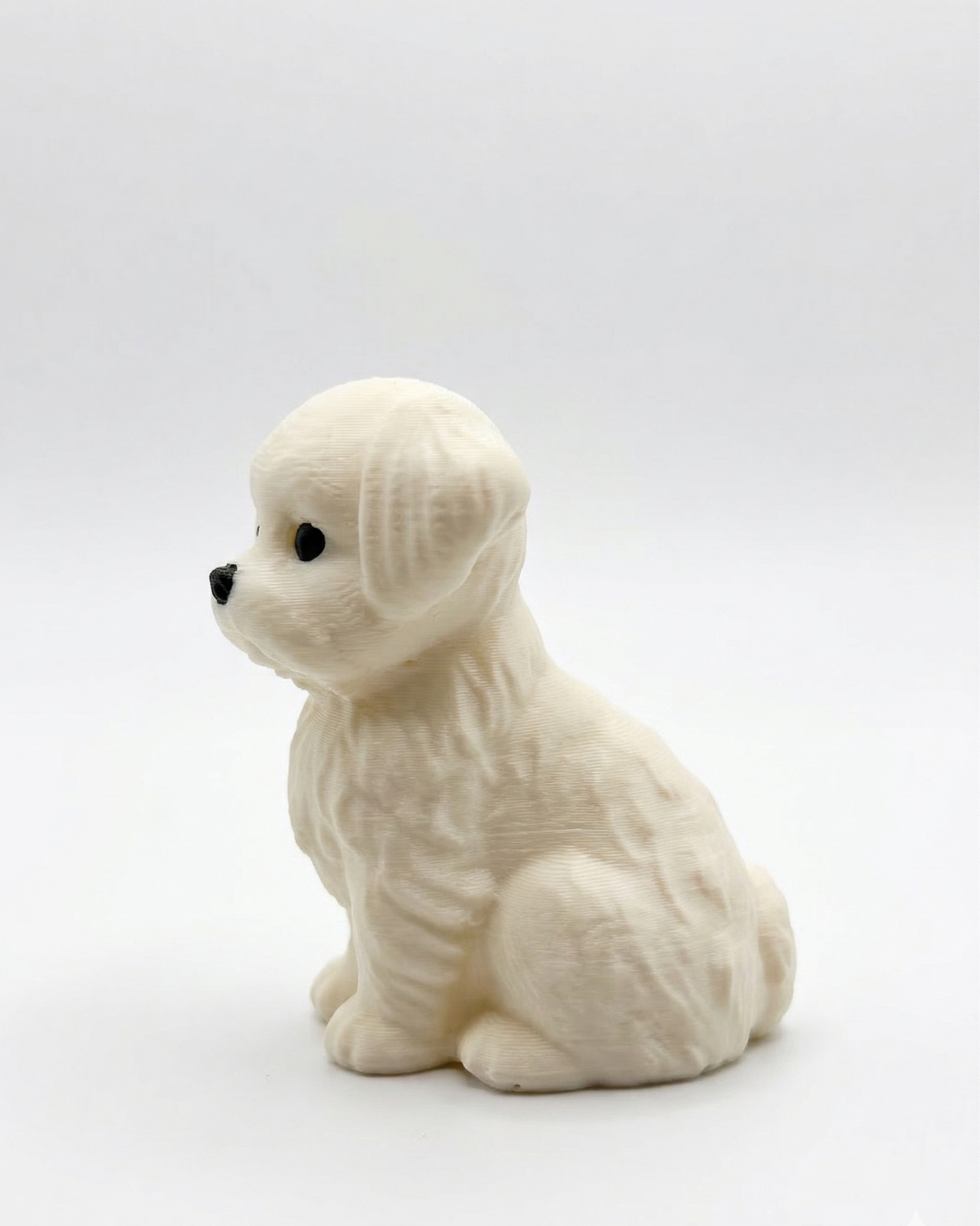 Snowy Puppy 3D printed toy