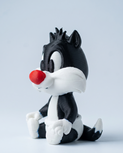 Tuxedo Cat Buddy 3D printed toy